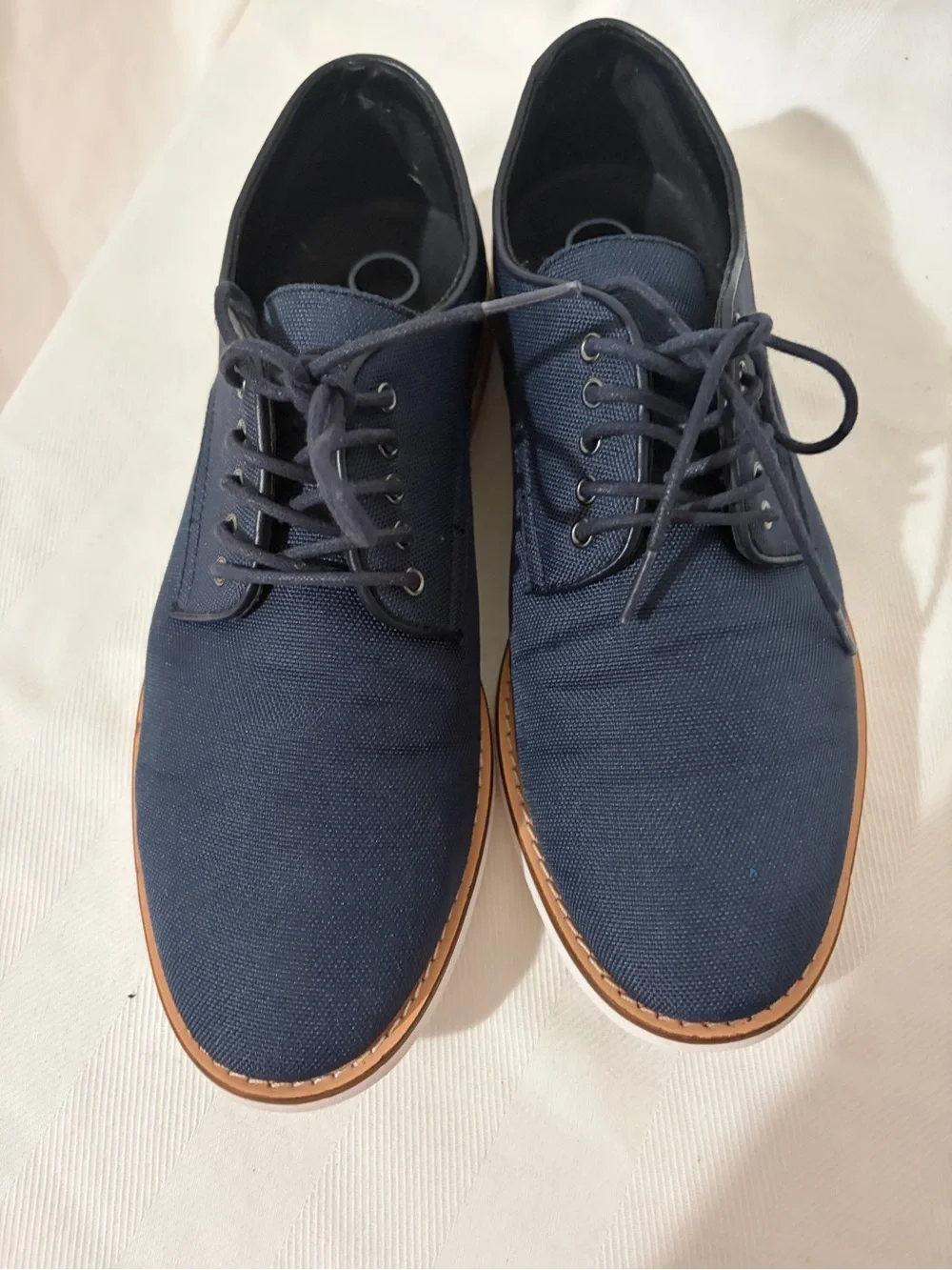 CALVIN KLEIN Armando Lace Up Navy Oxford Dress Shoes Casual Career Office 10/43